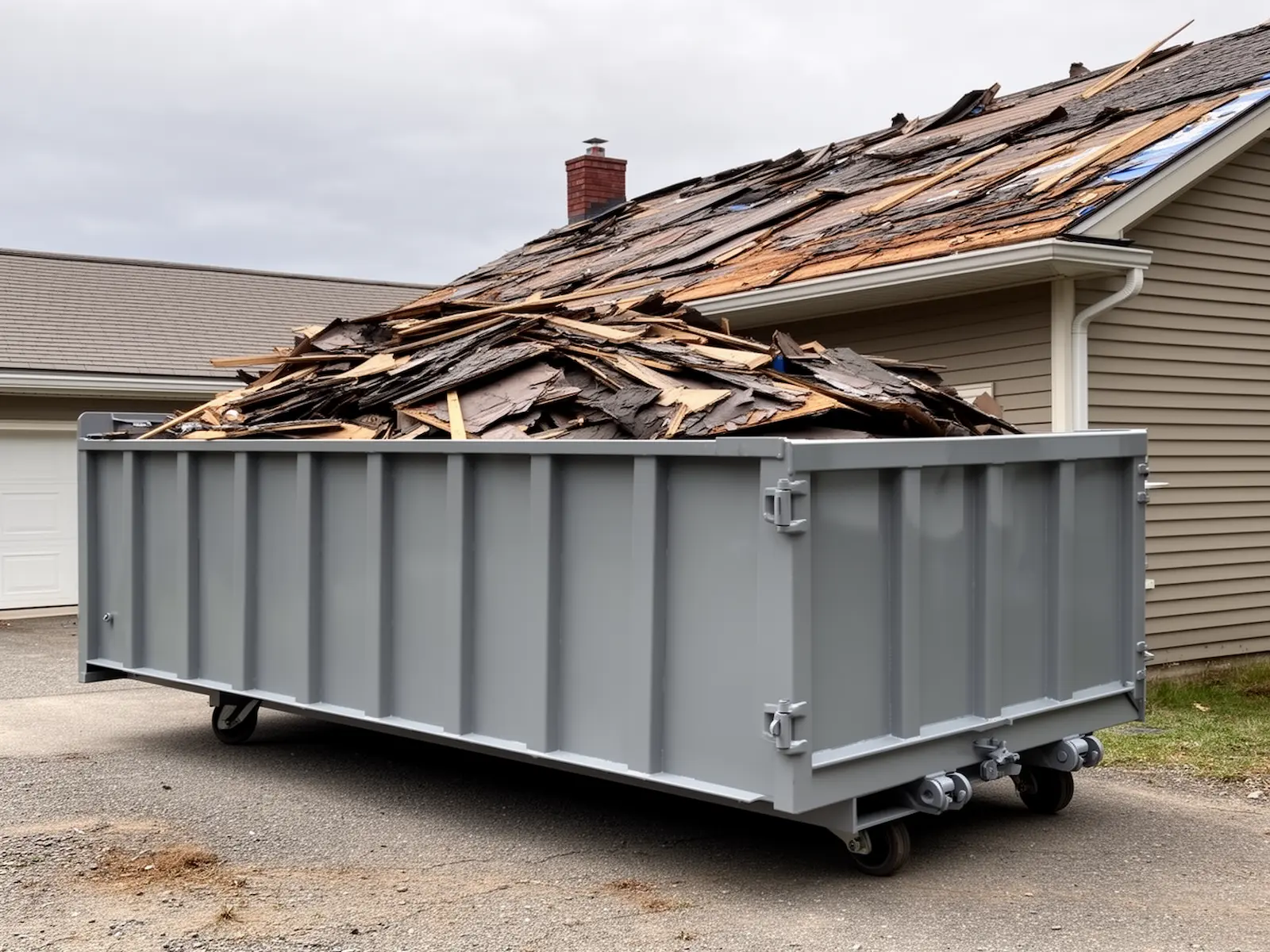 Roll-off dumpster from D & A Dumpsters & Hauling in Danville, IL